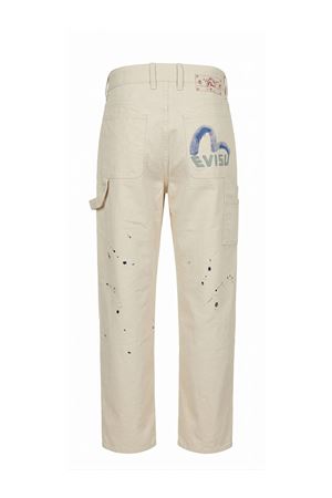 Jeans in denim di cotone beige EVISU | 2ESHTM6PT1128ECUX