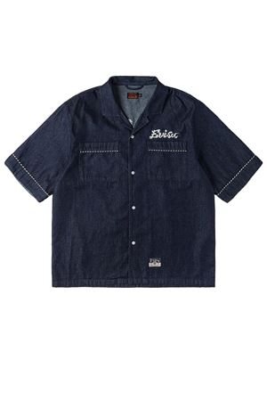 Whip-stitch Dual Pocket Boxy Denim Shirt EVISU | 2ESHTM6SS1028INDR