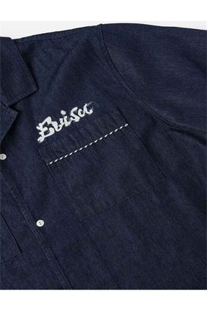 Whip-stitch Dual Pocket Boxy Denim Shirt EVISU | 2ESHTM6SS1028INDR