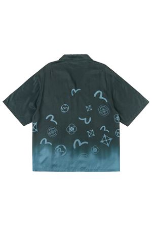 Camicia con monogramma e effetto dip-dye EVISU | 2ESHTM6SS1033CHAX