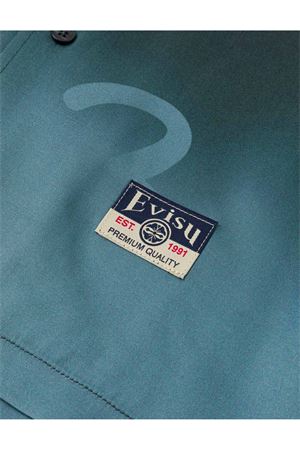 Camicia con monogramma e effetto dip-dye EVISU | 2ESHTM6SS1033CHAX