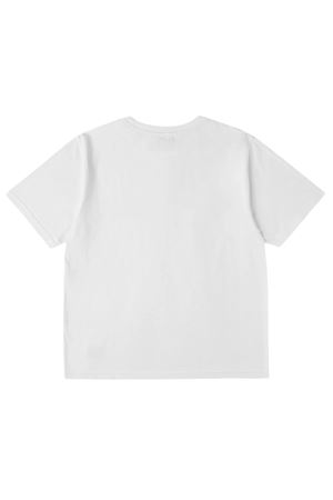Monochrome Seagull Embroidery T-shirt EVISU | 2ESHTM6TS1073WHTO