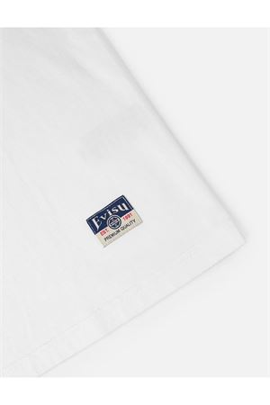 Monochrome Seagull Embroidery T-shirt EVISU | 2ESHTM6TS1073WHTO