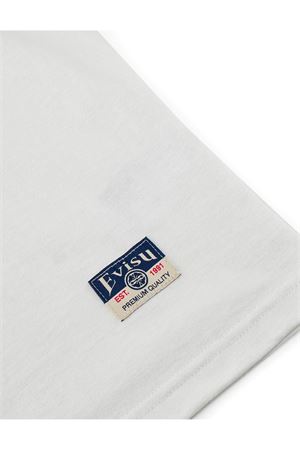 T-shirt in cotone bianco EVISU | 2ESHTM6TS1074ECUX