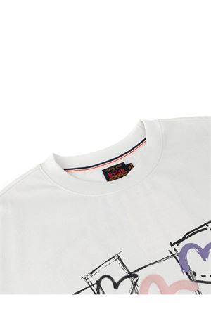 T-shirt in cotone bianco EVISU | 2ESHTM6TS1074ECUX