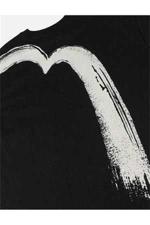 Hand-Brushed Daicock Print T-Shirt EVISU | 2ESHTM6TS1090BLKX