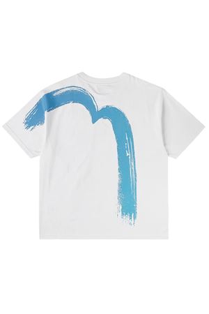 Hand-Brushed Daicock Print T-Shirt EVISU | 2ESHTM6TS1090ECUX