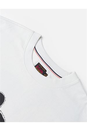 Hand-Brushed Daicock Print T-Shirt EVISU | 2ESHTM6TS1090ECUX