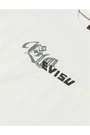 T-shirt in cotone bianco EVISU | 2ESHTM6TS1098ECUX