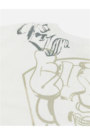 T-shirt in cotone bianco EVISU | 2ESHTM6TS1098ECUX
