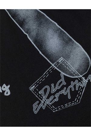 Hand-drawn Daicock and Multi-pocket Graffiti T-shirt EVISU | 2ESHTM6TS1100BLKX