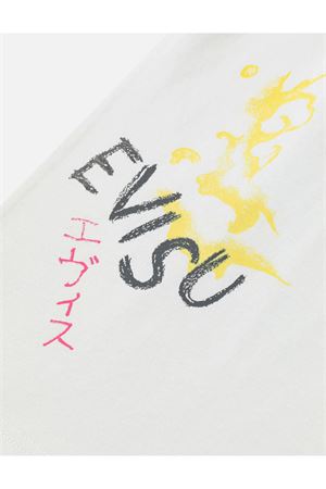 Hand-drawn Daicock and Multi-pocket Graffiti T-shirt EVISU | 2ESHTM6TS1100ECUX