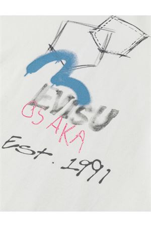 Hand-drawn Daicock and Multi-pocket Graffiti T-shirt EVISU | 2ESHTM6TS1100ECUX