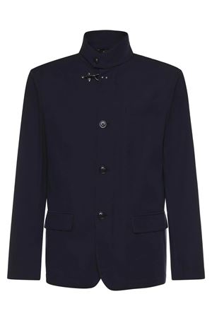 Travel Jacket In Blue Stretch Nylon FAY | NAM1952029SVUWU807