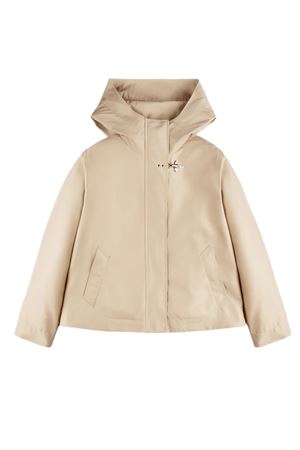 Parka corto in popeline tecnico beige FAY | NAW12523260AX2C003