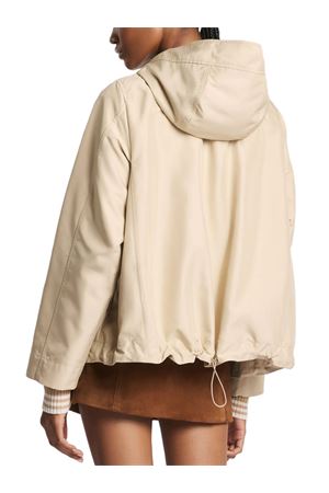 Parka corto in popeline tecnico beige FAY | NAW12523260AX2C003