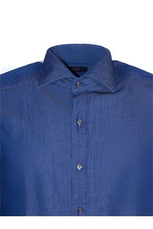 Regular fit blue denim shirt FAY | NCMA152115LMJPU207