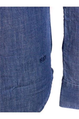 Regular Fit Stone Washed Denim Shirt FAY | NCMA152115LZBLU207