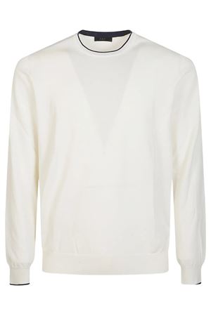 Pull in maglia rasata di cotone bianco FAY | NMMC1521730VHY134E