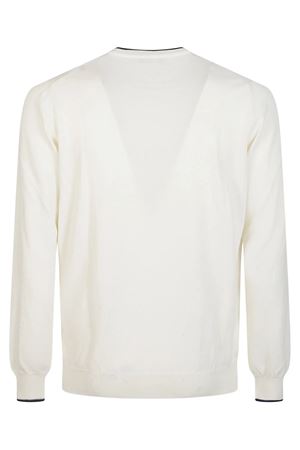 Pull in maglia rasata di cotone bianco FAY | NMMC1521730VHY134E