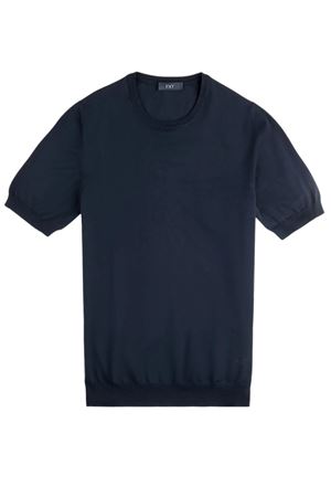 T-shirt in blue Cotton Knit FAY | NMMC152175TOHPU811