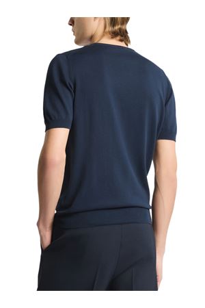 T-shirt in blue Cotton Knit FAY | NMMC152175TOHPU811