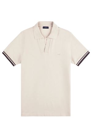 Polo in misto cotone beige FAY | NPMB252141STDWC002