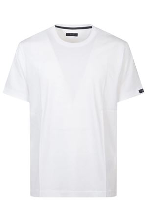 T-shirt Regular Fit in Jersey di Cotone Bianco FAY | NPMB3521330UCXB001