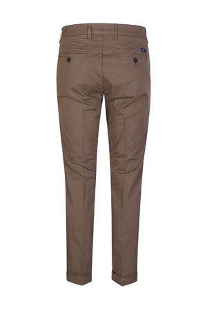 Pantaloni Slim Fit in Gabardine Stretch Marrone FAY | NTM8652187TGURS612