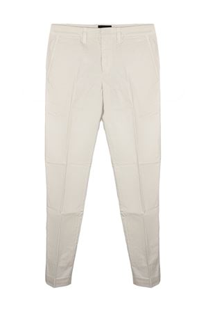 Beige stretch cotton slim-fit pants FAY | NTM8652187TRSEB209