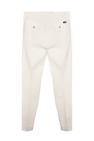 Beige stretch cotton slim-fit pants FAY | NTM8652187TRSEB209