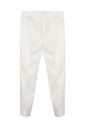 Slim-fit chinos white stretch cotton FAY | NTW8052531TWBTB001