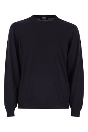 Maglione in cashmere blu FEDELI | MU0070126