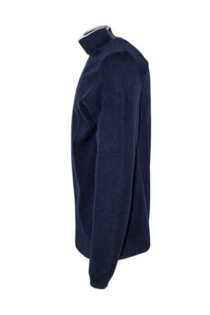 Maglia blu scuro in cotone FEDELI | MU0D5627B0828