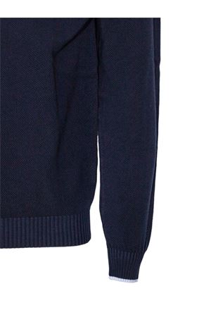 Maglia blu scuro in cotone FEDELI | MU0D5627B0828