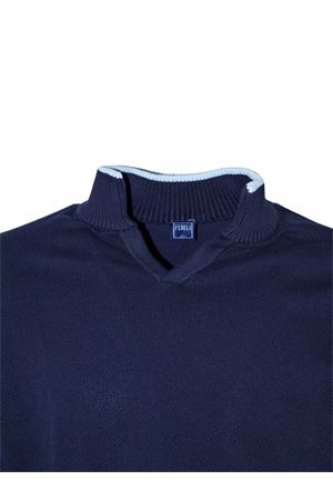 Maglia blu scuro in cotone FEDELI | MU0D5627B0828
