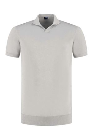 Polo in maglia di cotone biologico beige FEDELI | MU0D5914176