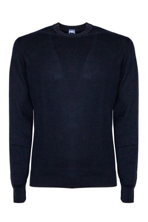 Blue Organic Cotton Crewneck Sweater FEDELI | MU0D8015828