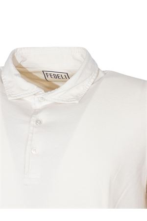 White cotton polo shirt FEDELI | TUD00120130