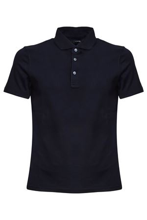 Polo in cotone blu scuro FEDELI | TUD00120828