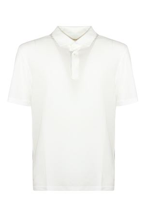White Cotton Piquet Polo FEDELI | TUF0013041