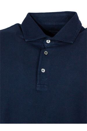 Blue Cotton Piquet Polo FEDELI | TUF00130626