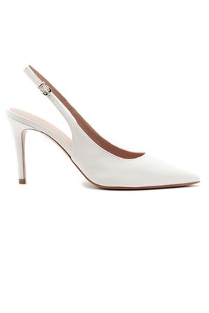 Décolleté slingback in raso bianco FESTA | ARTEMIDESRASOBIANCO