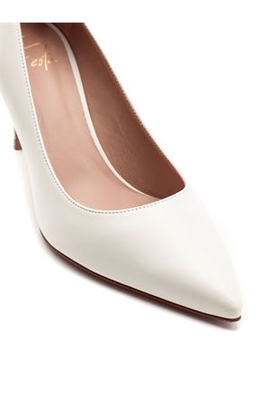 Décolleté Asian in pelle liscia bianco latte FESTA | ASIANNAPPALATTE