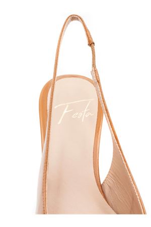 Dalila slingback in brown brushed leather FESTA | DALILASNAPPACUOIO