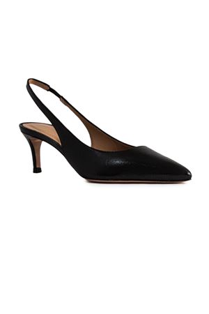 Dalila slingback in black brushed leather FESTA | DALILASNAPPANERO
