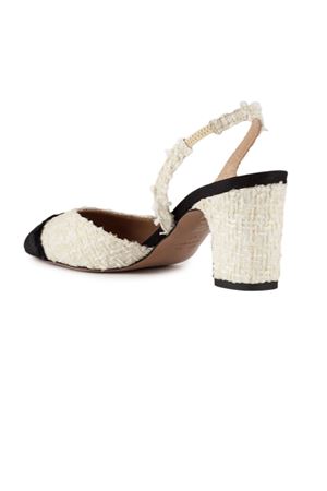 Ivory bouclè Ficus sandal FESTA | FICUSNEROAVORIO