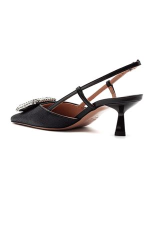 Slingback décolleté Julien in tessuto nero FESTA | JULIENNERO