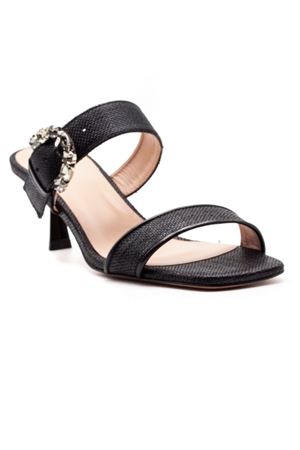 Sandalo Orienna in tessuto nero FESTA | ORIENNANERO