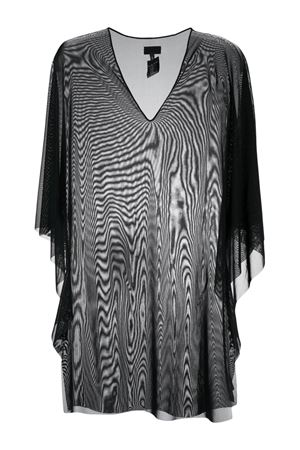 Black tulle poncho FISICO | CM11L0F0009